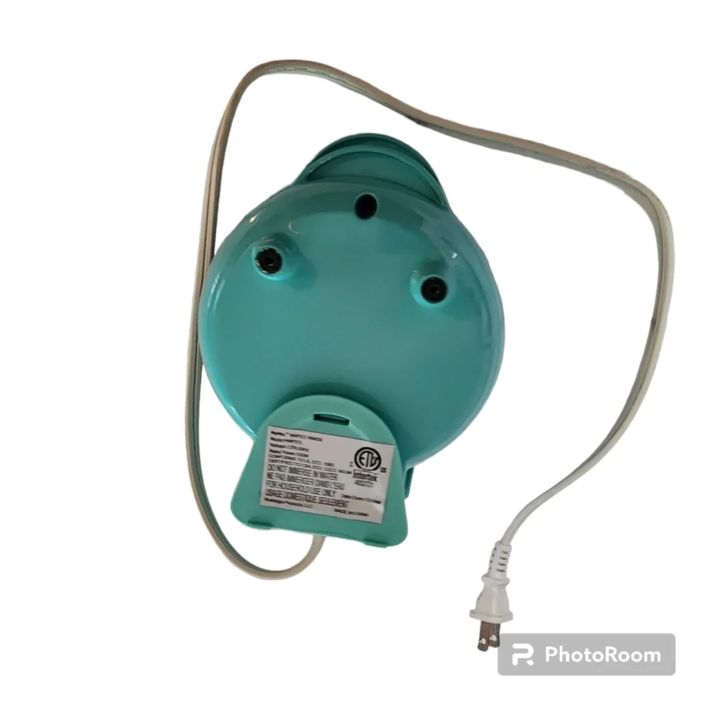 Mini waffle maker, teal